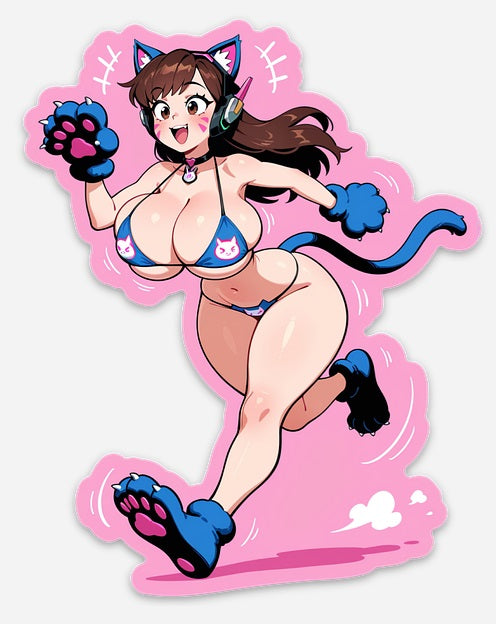 Original D.Va Vinyl heavy duty Sticker
