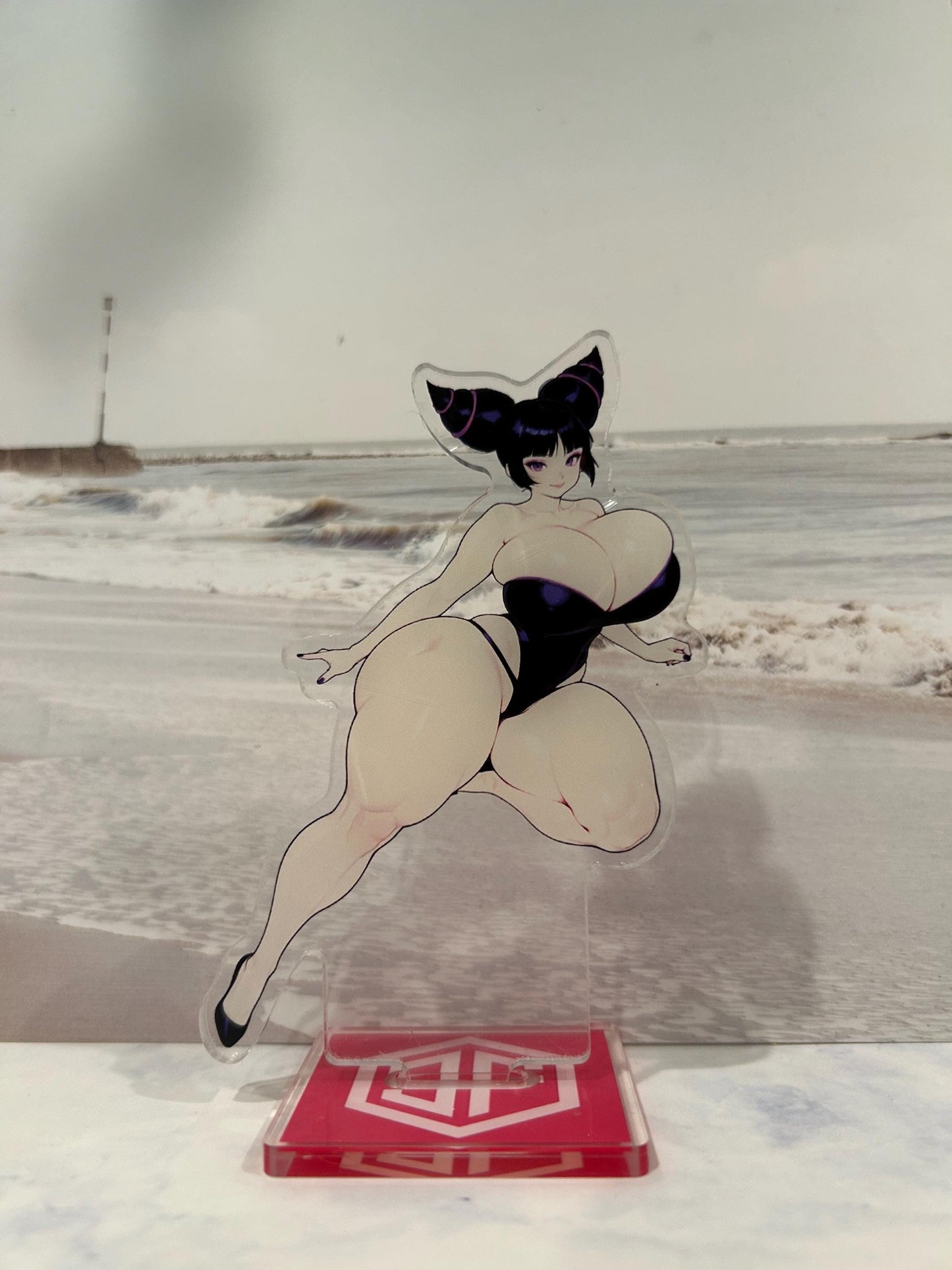 Original Cute Busty Street Fighter Juri Acrylic Standee