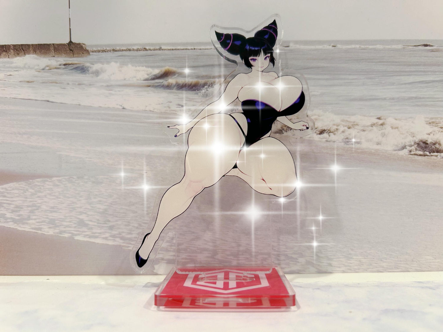 Original Cute Busty Street Fighter Juri Acrylic Standee