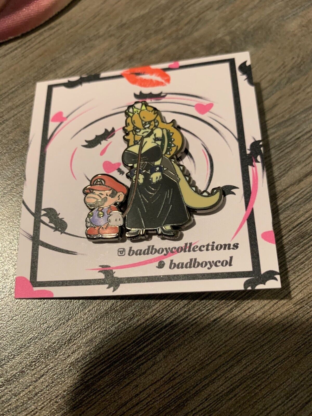 Mario & Bowser Cute Hard Enamel Pins – Nintendo-Inspired Collectible Set
