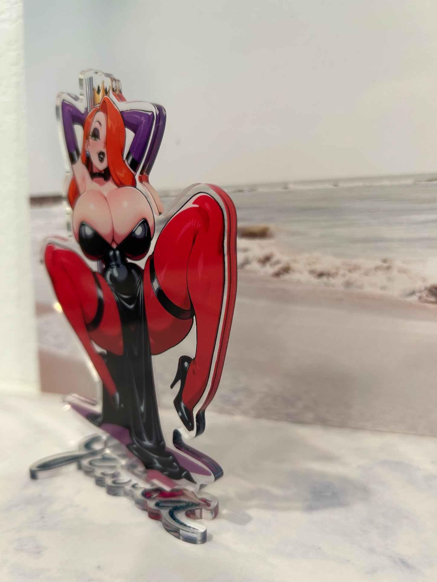 Busty Jessica the rabbit Acrylic Standee
