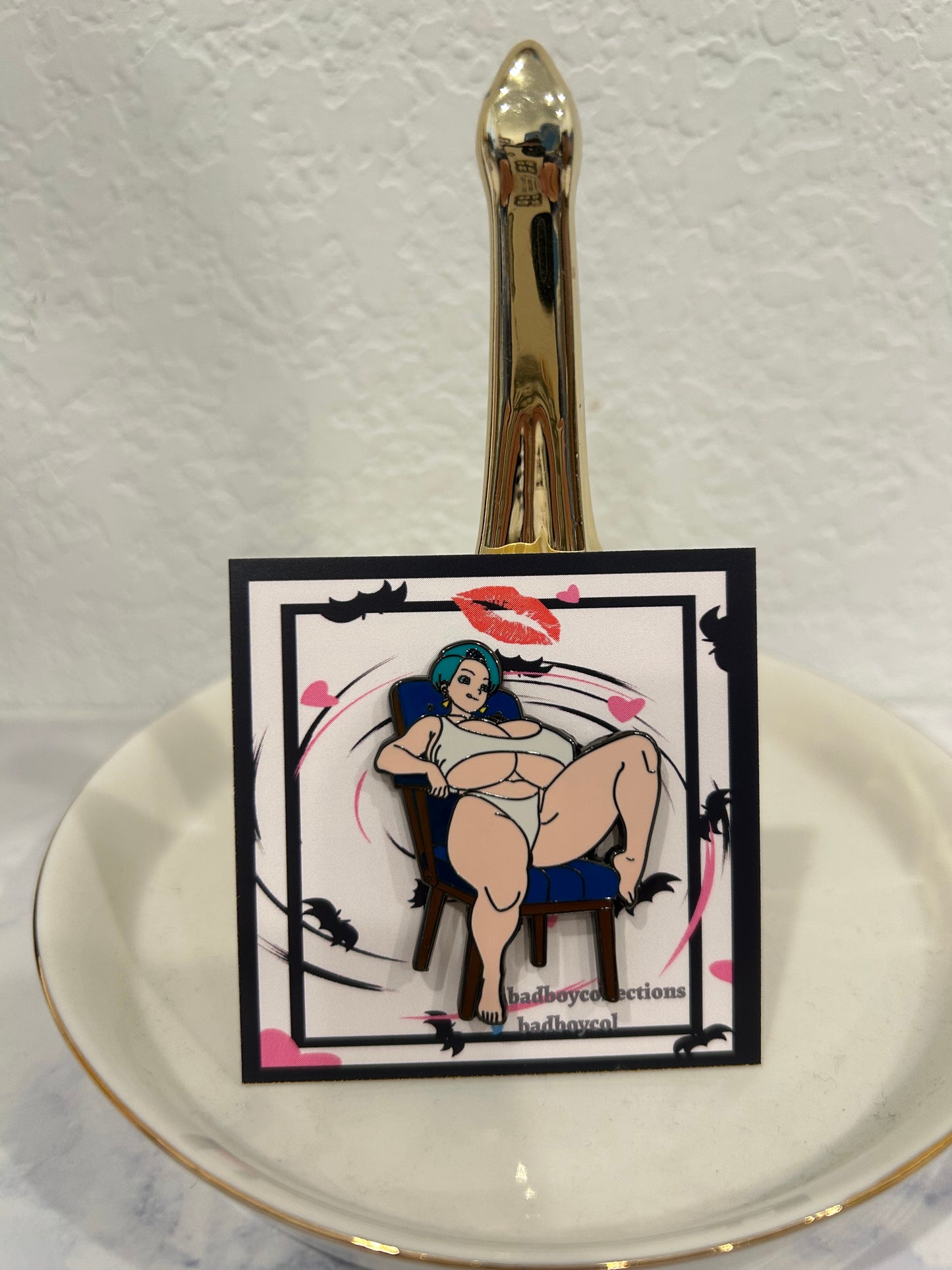 Bulma Hard Enamel Pin – 1.75"