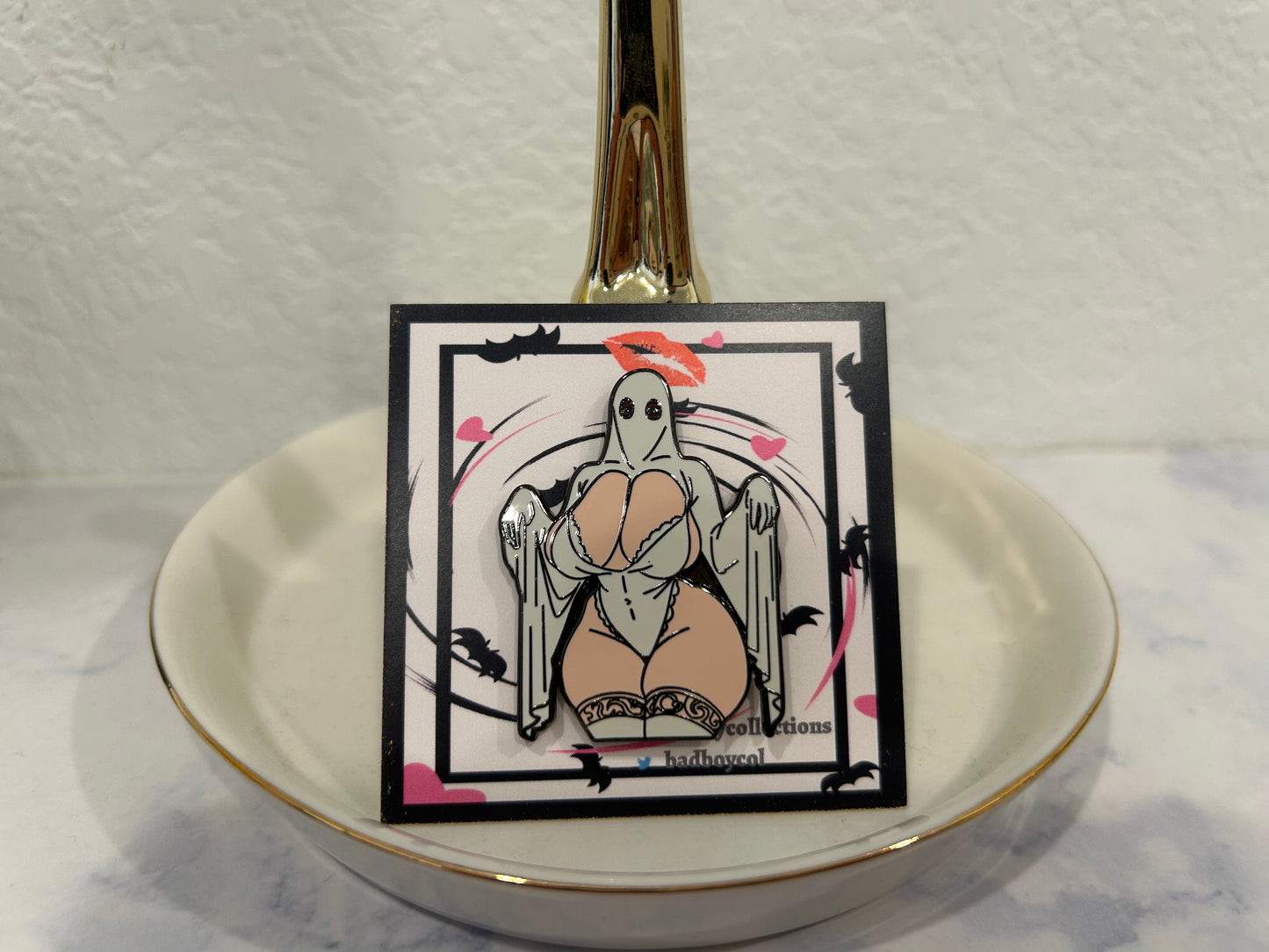 Embrace the Sexy ghost Hard Enamel Pin