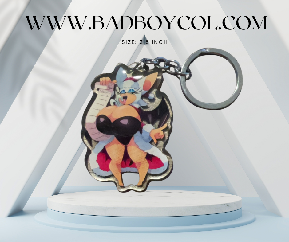 Original Rouget he Bat Christmas style keychain