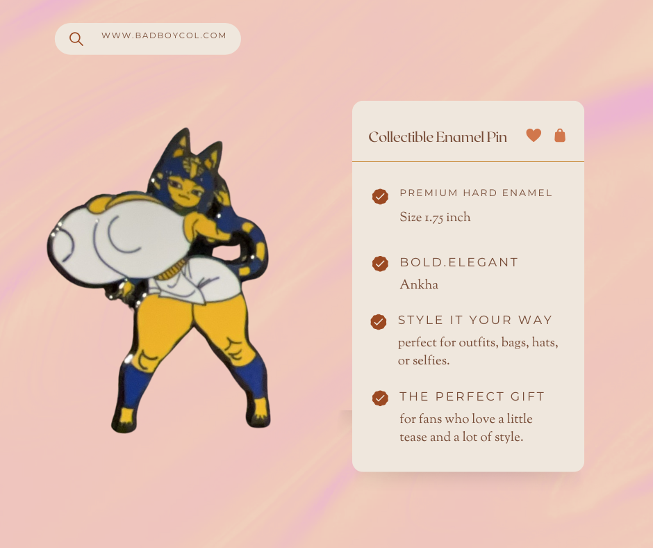 Ankha Hard Enamel Pin – Limited Edition Collectible
