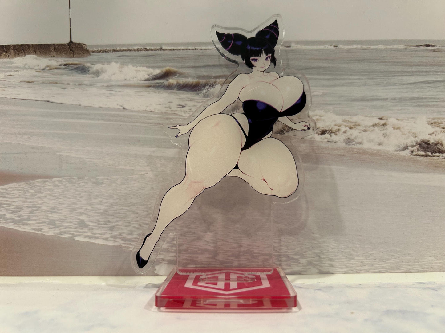 Original Cute Busty Street Fighter Juri Acrylic Standee