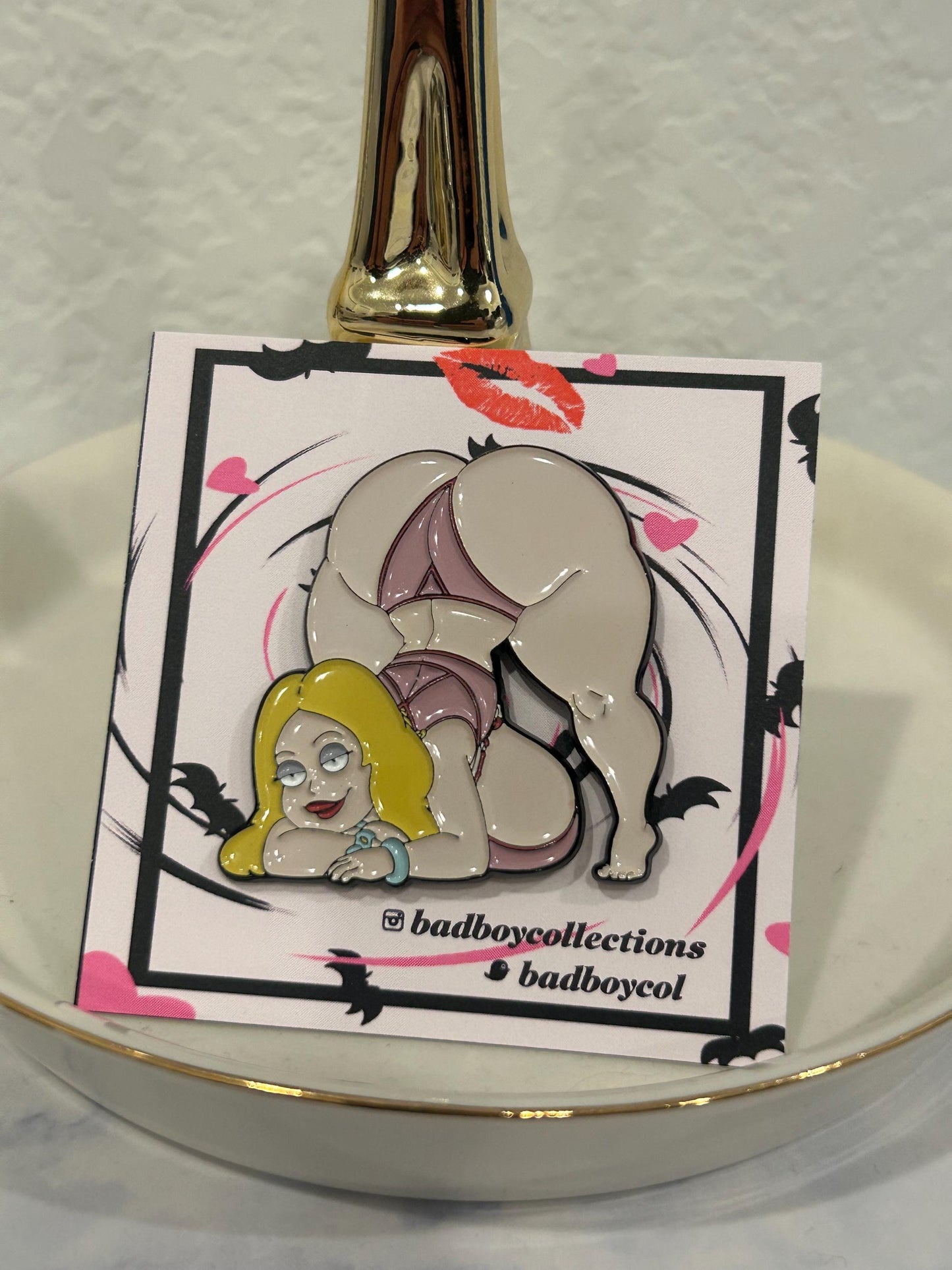 Embrace the American Dad Francine Soft Enamel Pins