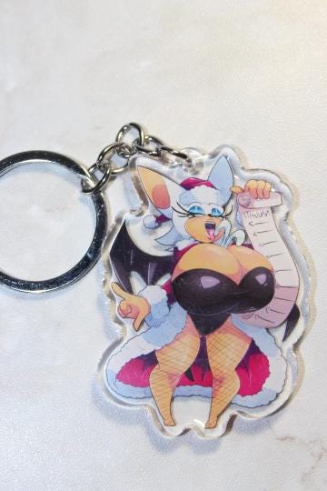 Original Rouget he Bat Christmas style keychain