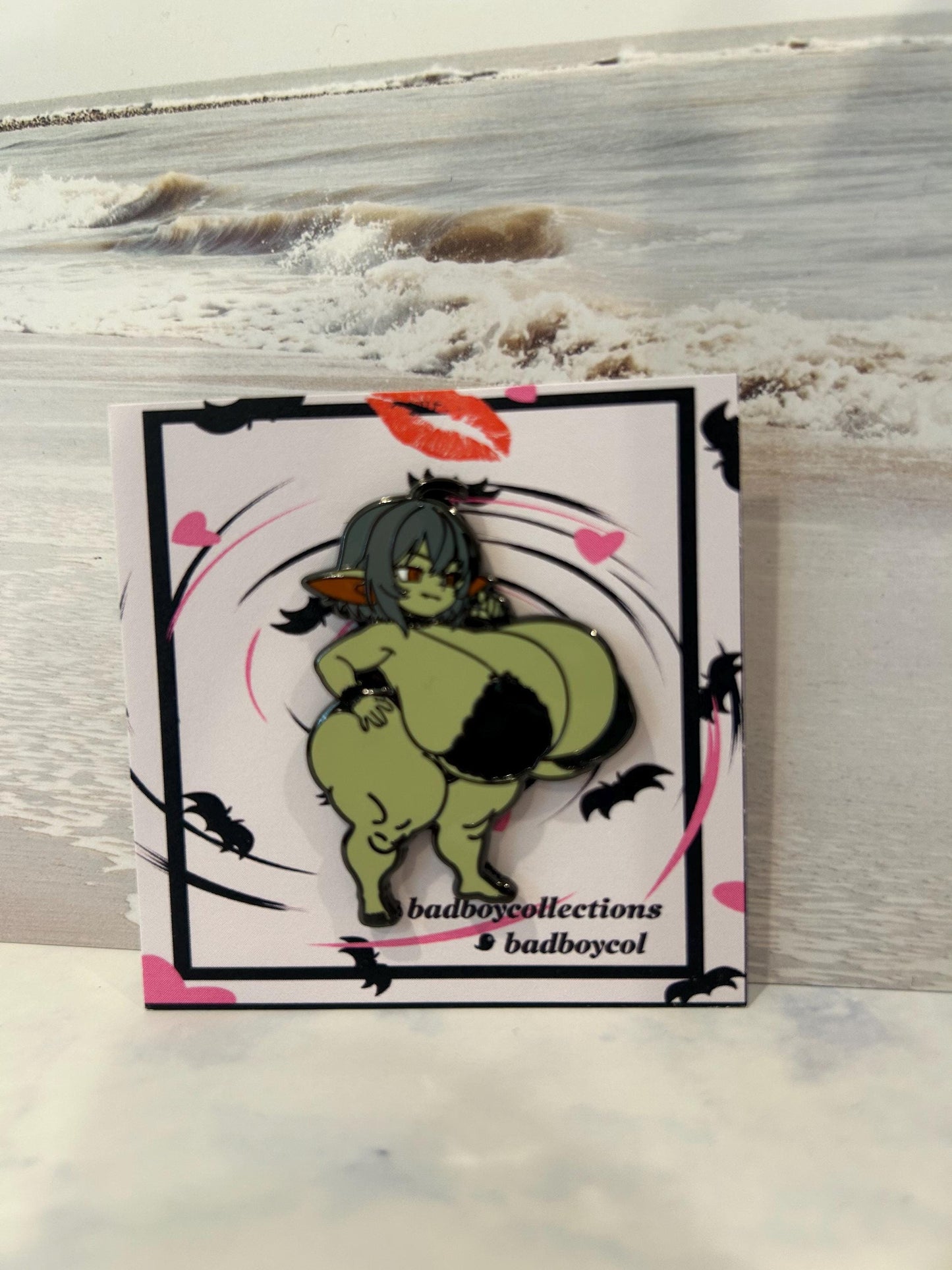 Original Goblin Girl Hard Enamel Pin – Fantasy Collectible Accessory