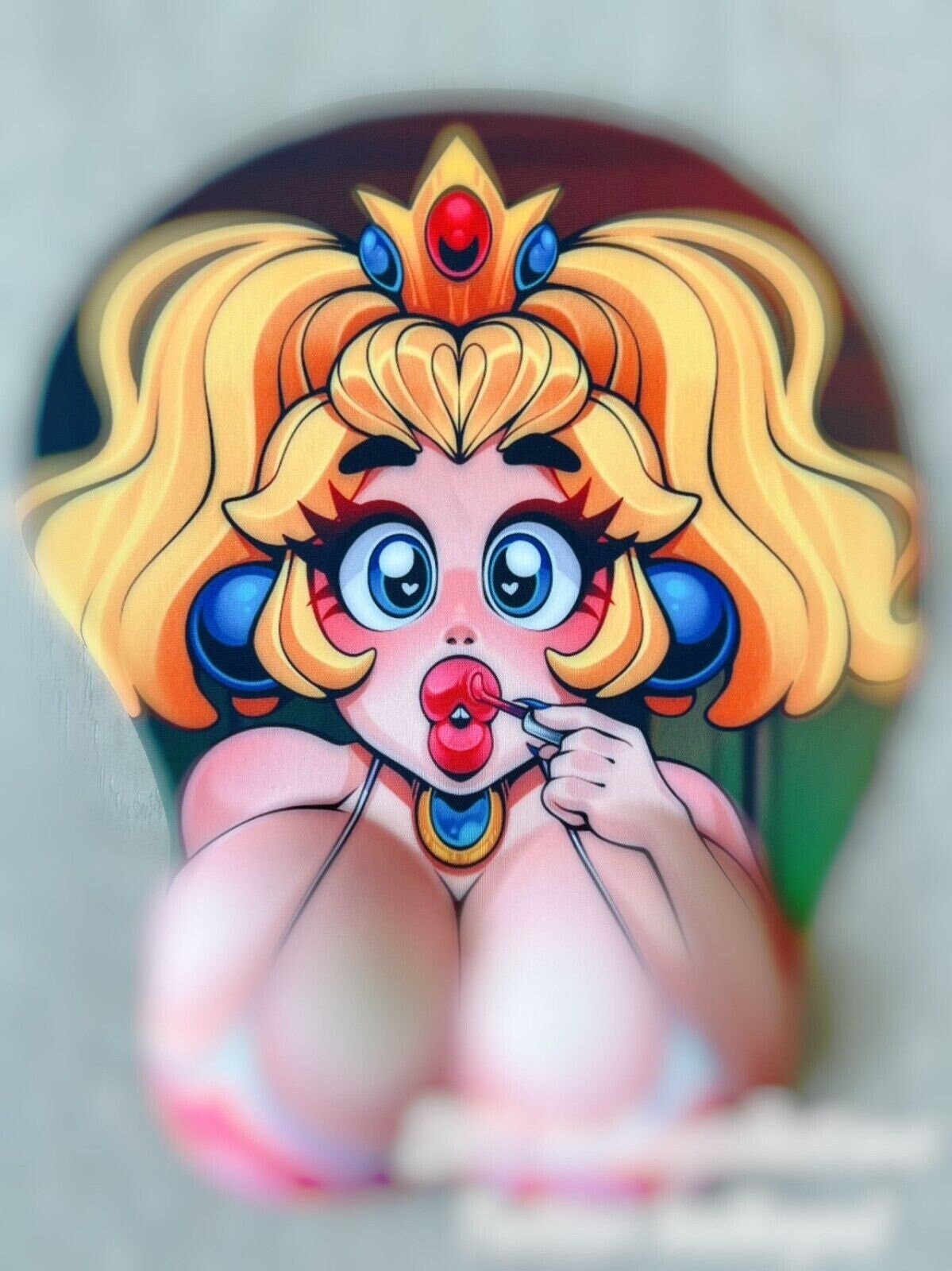 Original Princess Girl 3D Peach Booty Mousepad with Wrist Rest