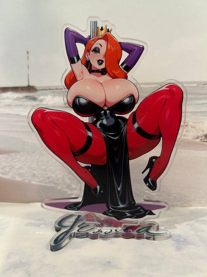 Busty Jessica the rabbit Acrylic Standee