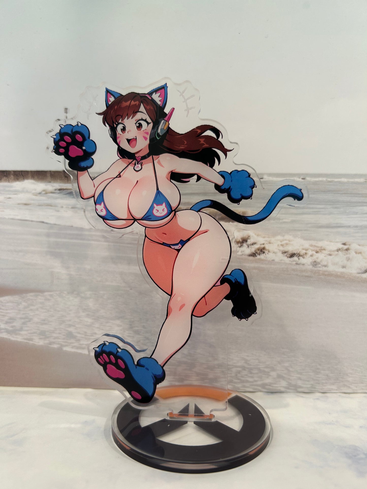 Busty D.Va - Overwatch 2 Acrylic Standee