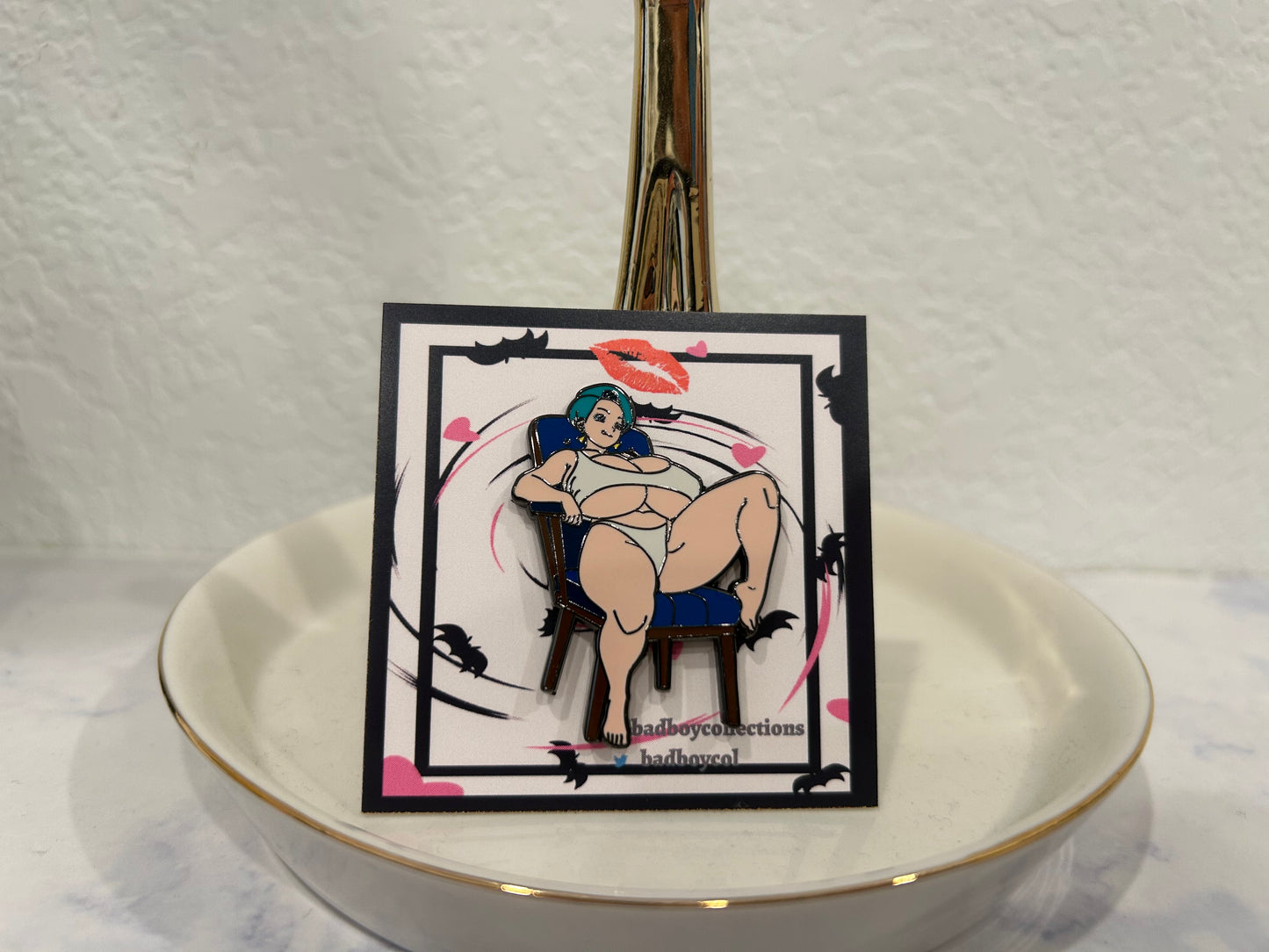 Bulma Hard Enamel Pin – 1.75"