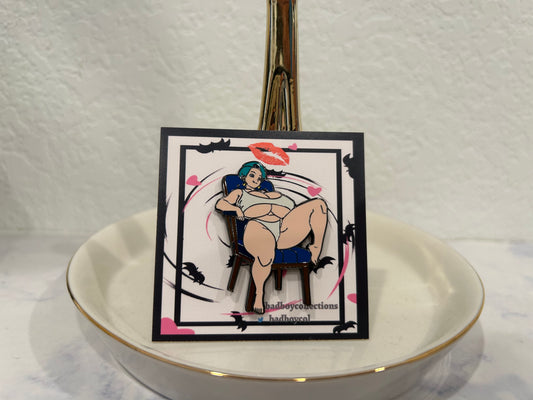 Bulma Hard Enamel Pin – 1.75"