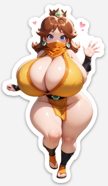 Princess Daisy 4-Inch Vinyl Sticker