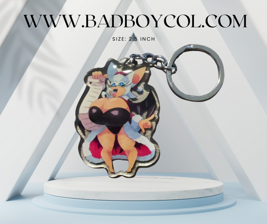 Original Rouget he Bat Christmas style keychain