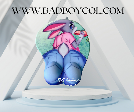 Easter Bunny 3D Mousepad Chest Wrist Support Wrist Rest Gamer Gaming