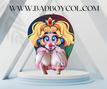 Original Princess Girl 3D Peach Booty Mousepad with Wrist Rest