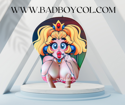 Original Princess Girl 3D Peach Booty Mousepad with Wrist Rest