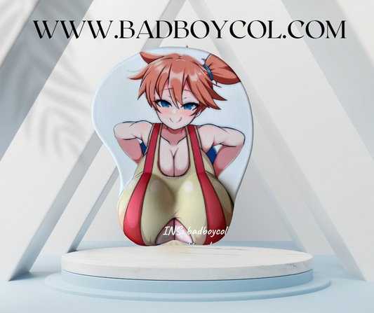 Pokémon Misty 3D Booty Mousepad with Wrist Rest – Ergonomic Gaming & Desk Accessory