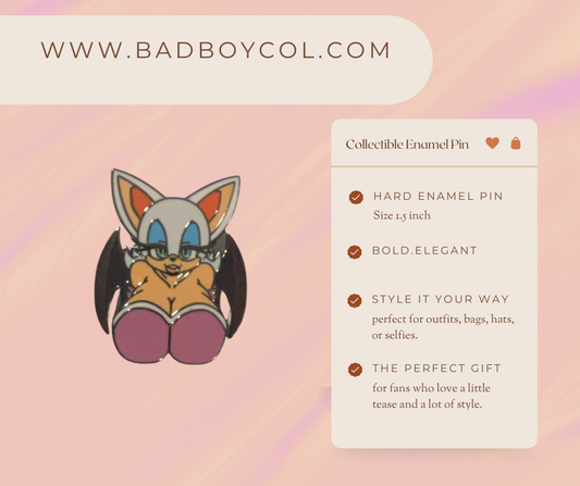Original Rouge the Bat Hard Enamel pins